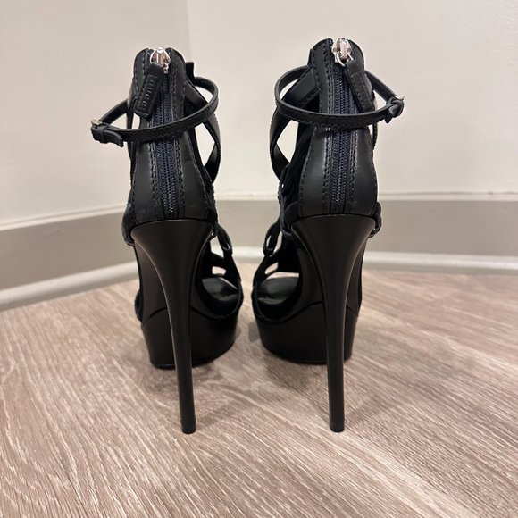 Gucci Daryl Leather and Suede Platforms Size 37 - Picture 13 of 14